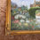 Thumbnail: "Ducks on a walk, floral scene" Signed. Oil on canvas