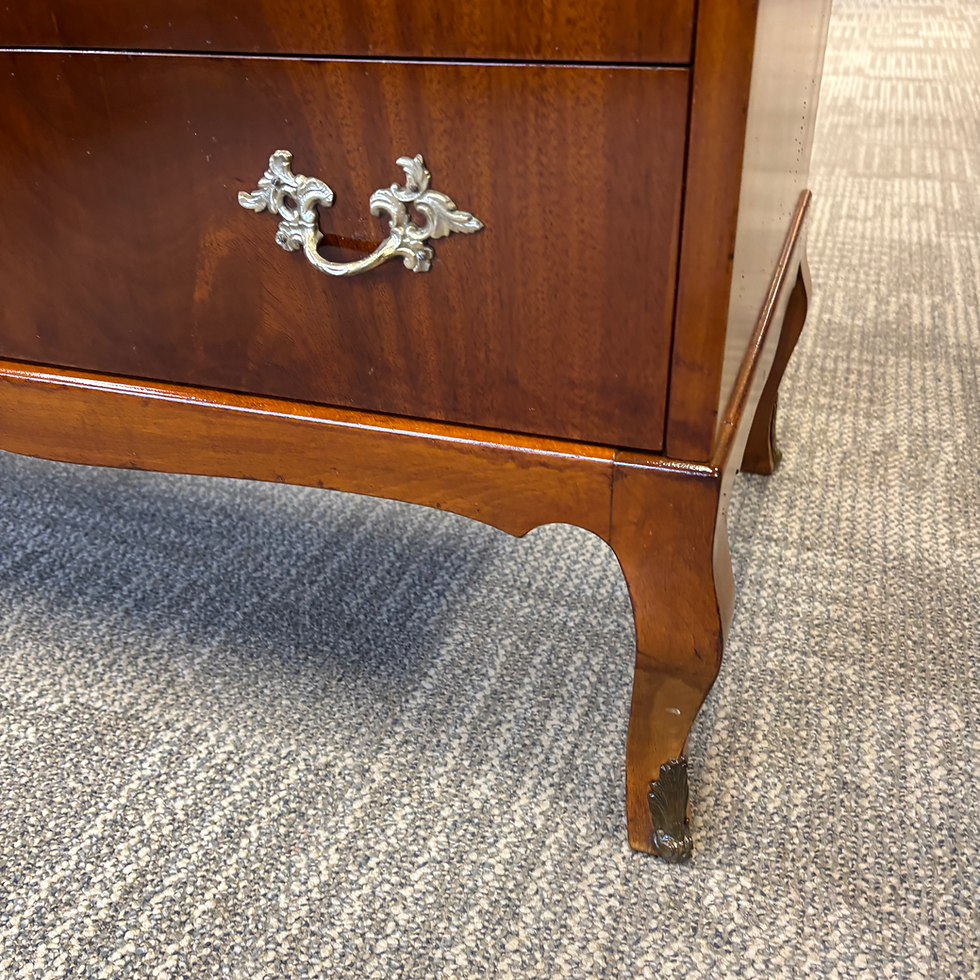 Thumbnail: Mid century 1960s roll top mahogany writing bureau