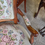 Thumbnail: French Louis XV style beech & tapestry upholstered open armchair