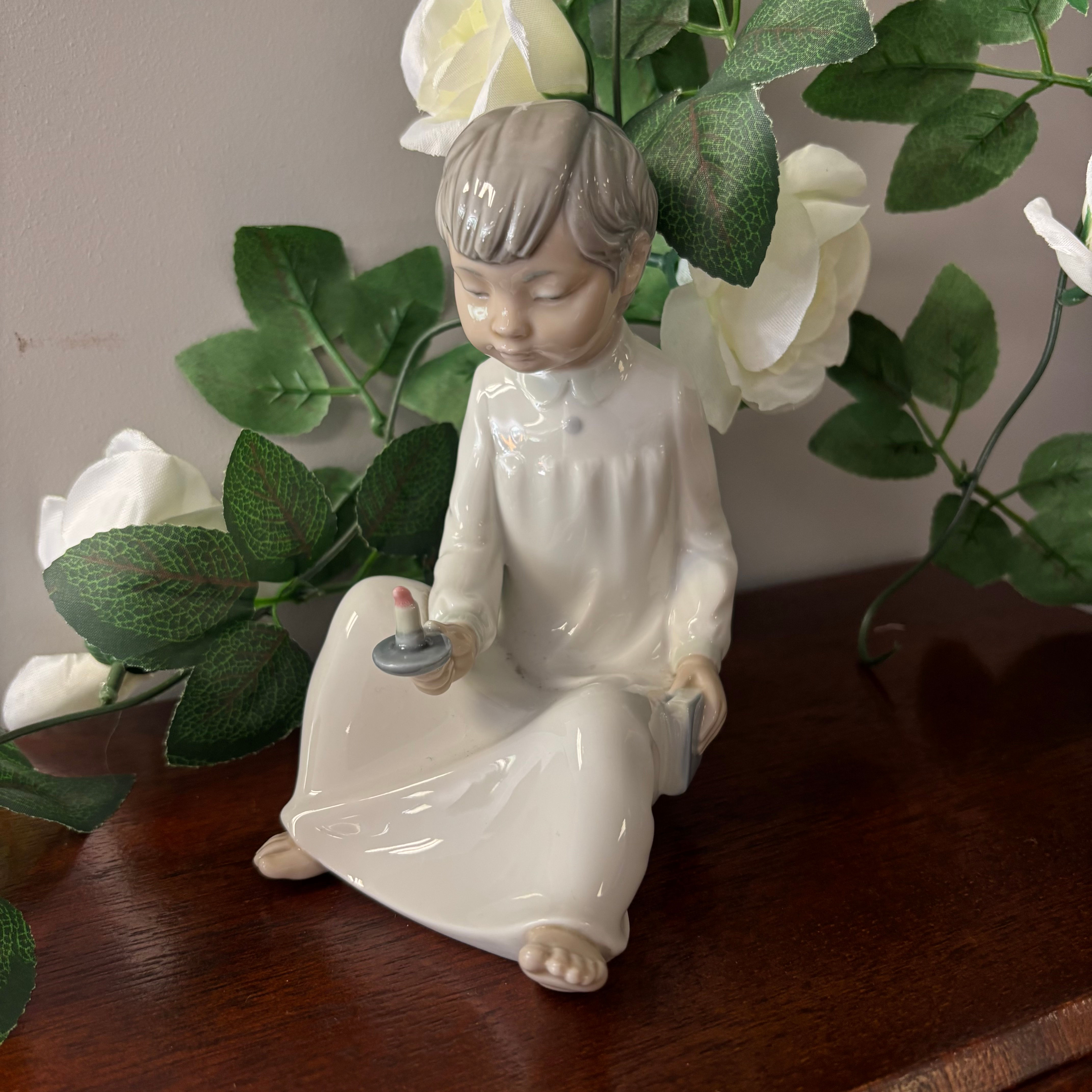 Nao by Lladro "Boy with candle" porcelain figurine