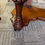 Thumbnail: Beautiful mahogany & walnut Victorian console dressing table