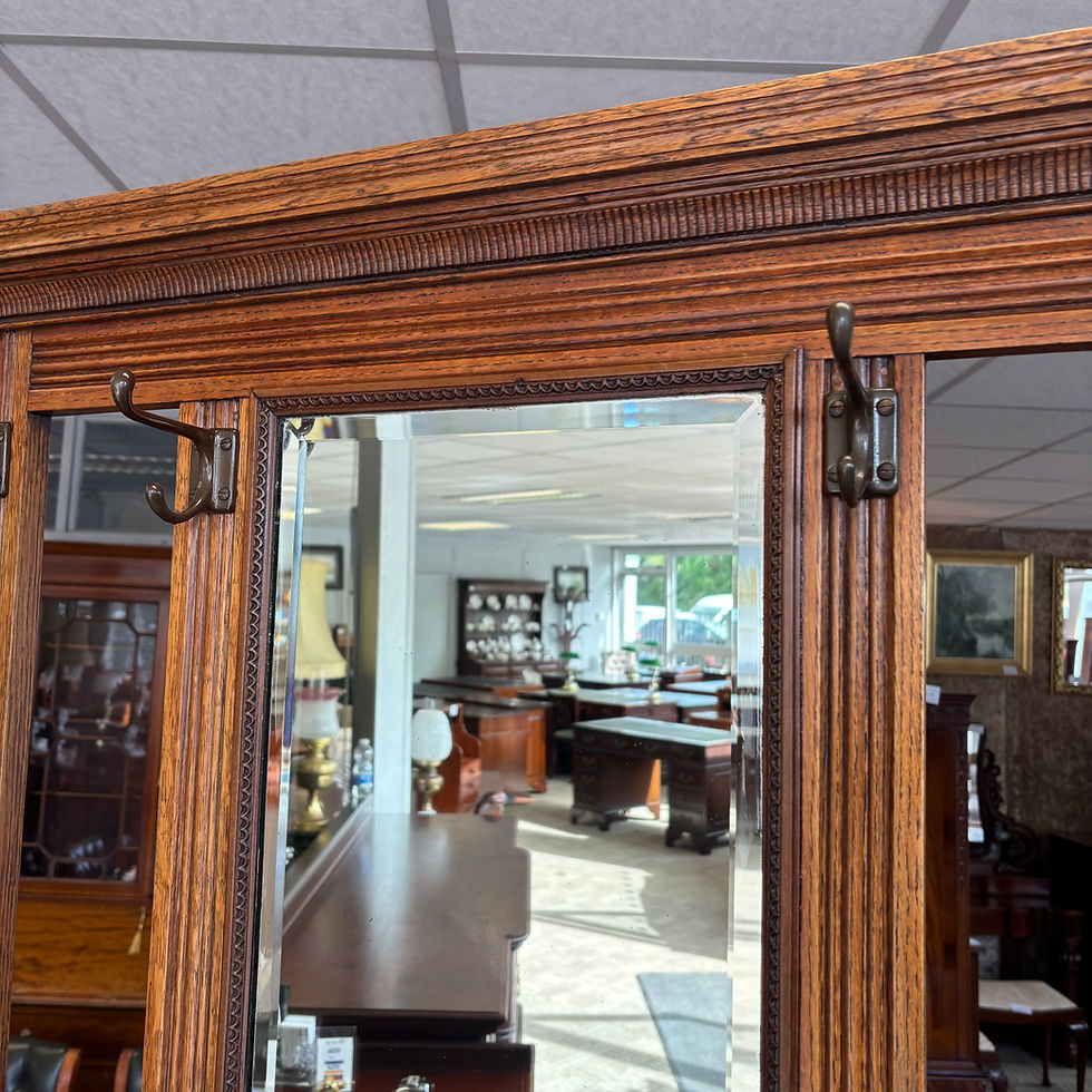 Thumbnail: Fabulous oak coat/hat hall stand