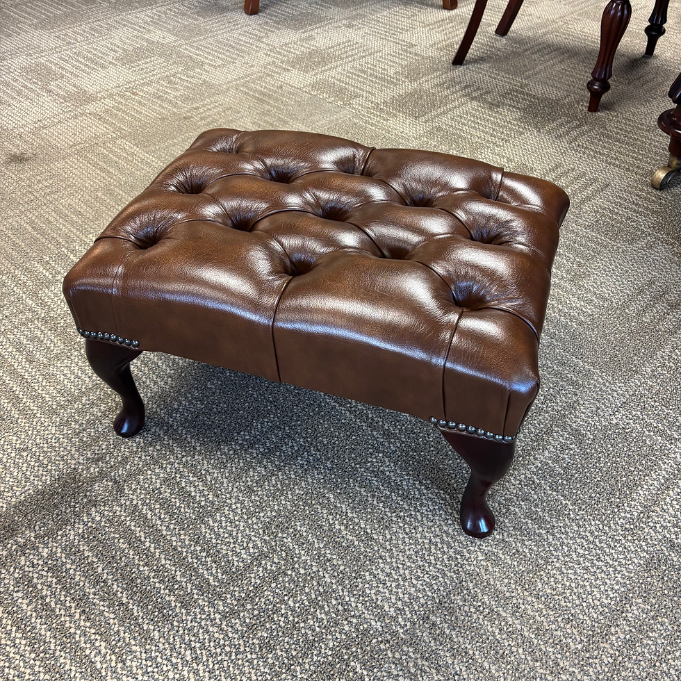 Chesterfield footstool - TAN