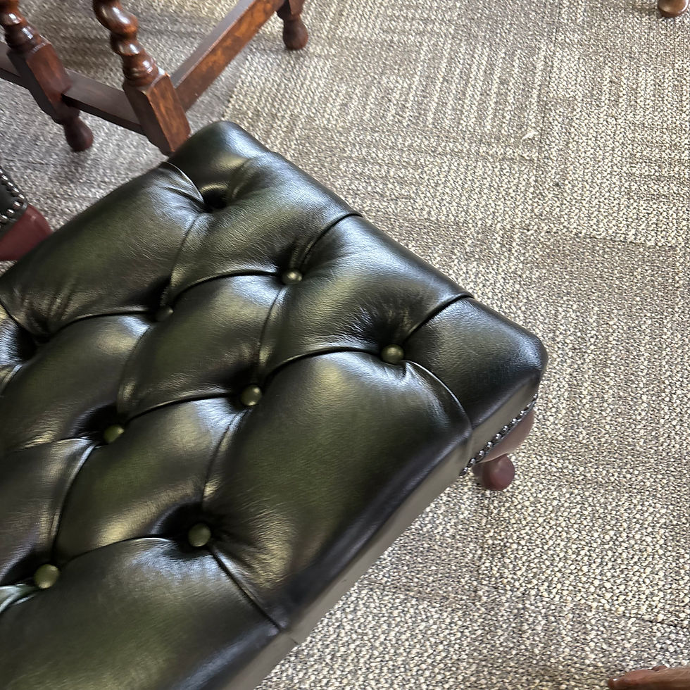 Thumbnail: Chesterfield footstool - GREEN