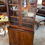 Thumbnail: 19th century style mahogany bookcase with glazed upper & cupboards below