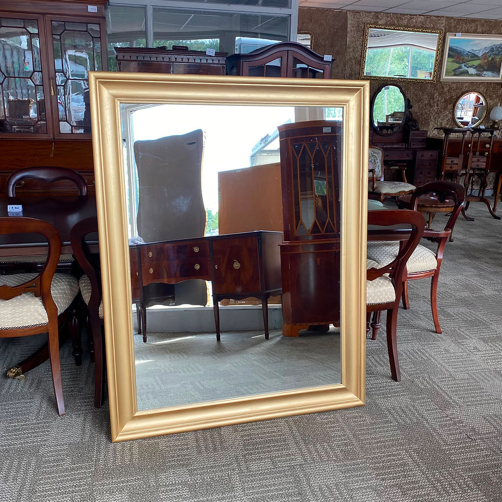 Thumbnail: Fabulous large gold wall mirror