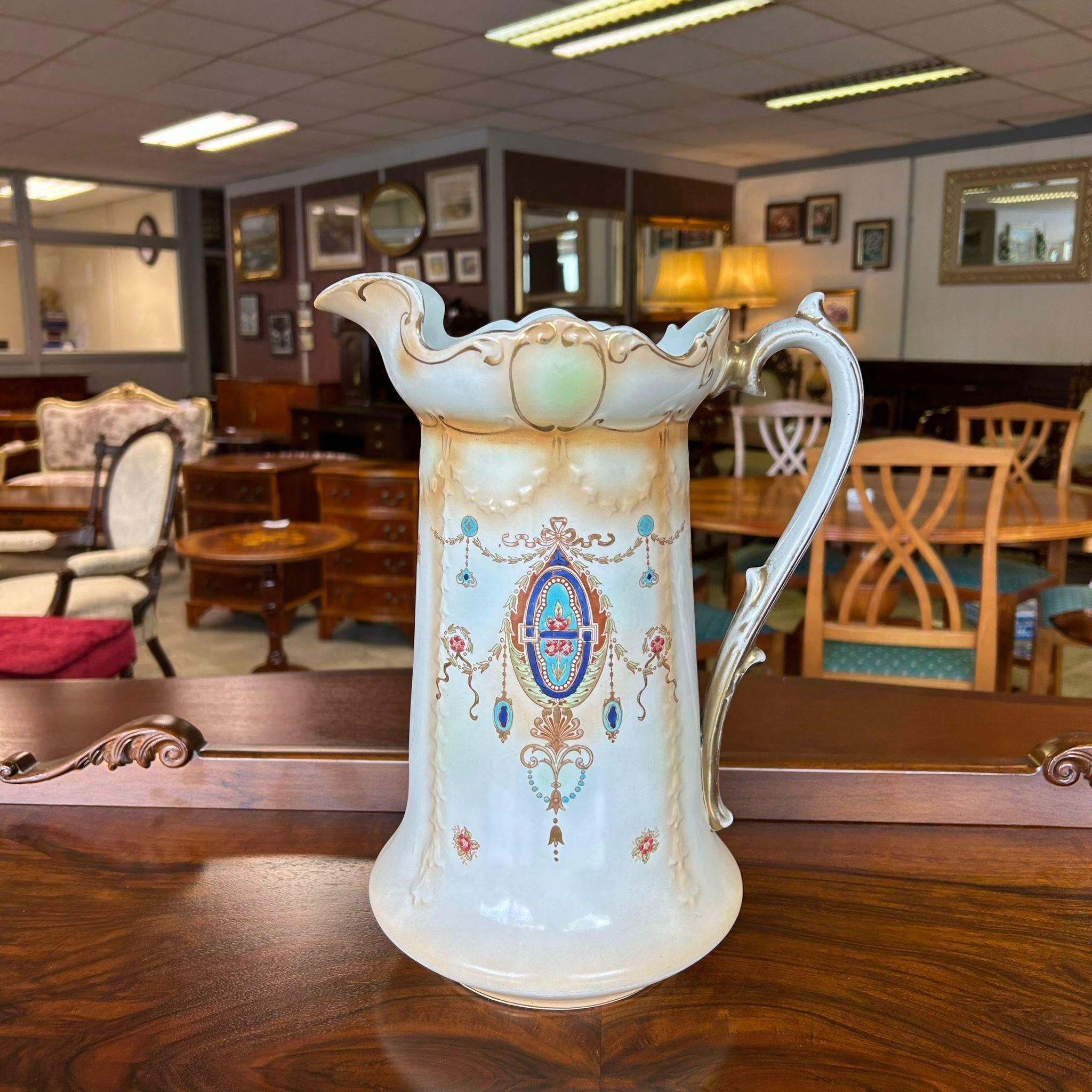 Edwardian Adams China Decorative Jug c.1911