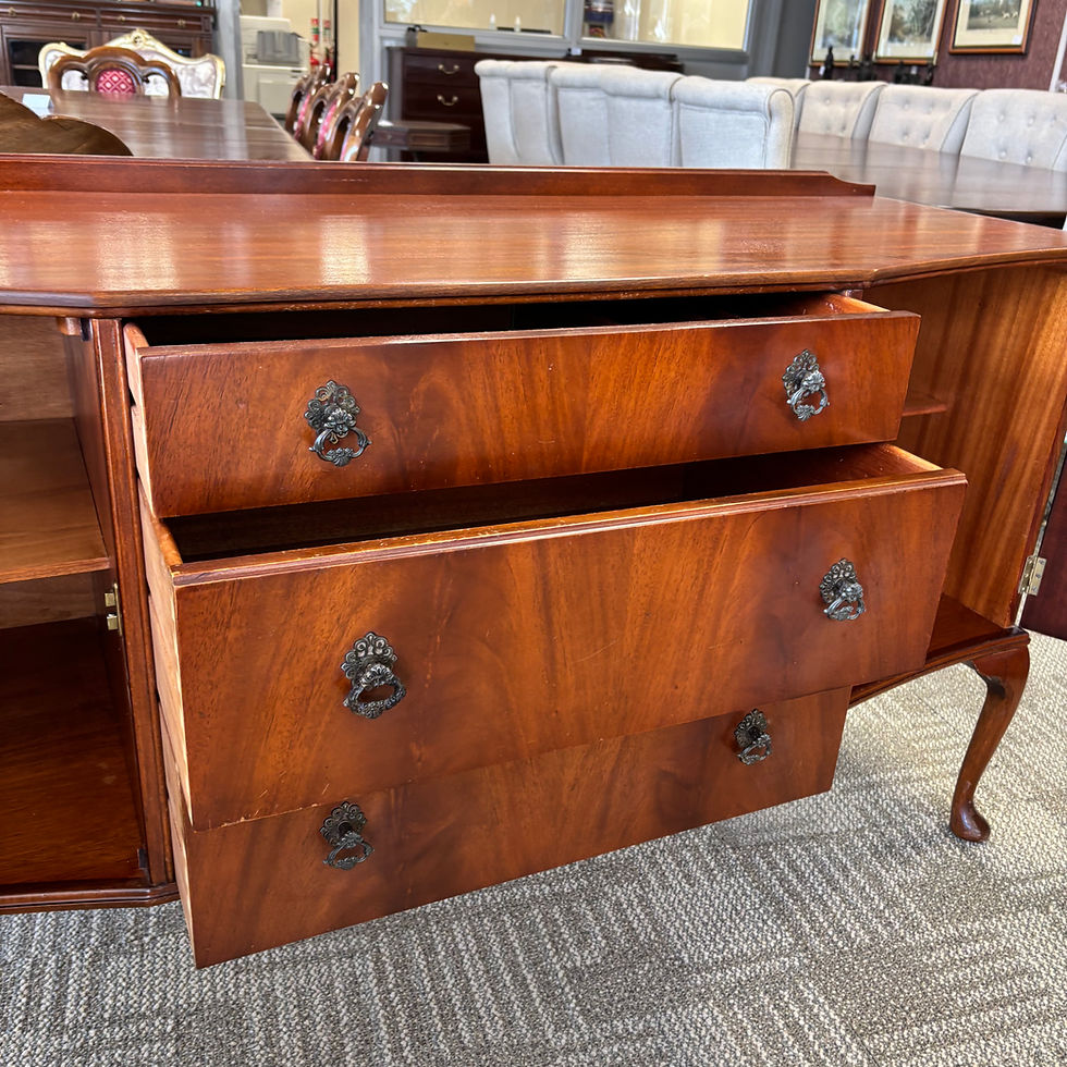 Thumbnail: Beautiful mahogany breakfront sideboard