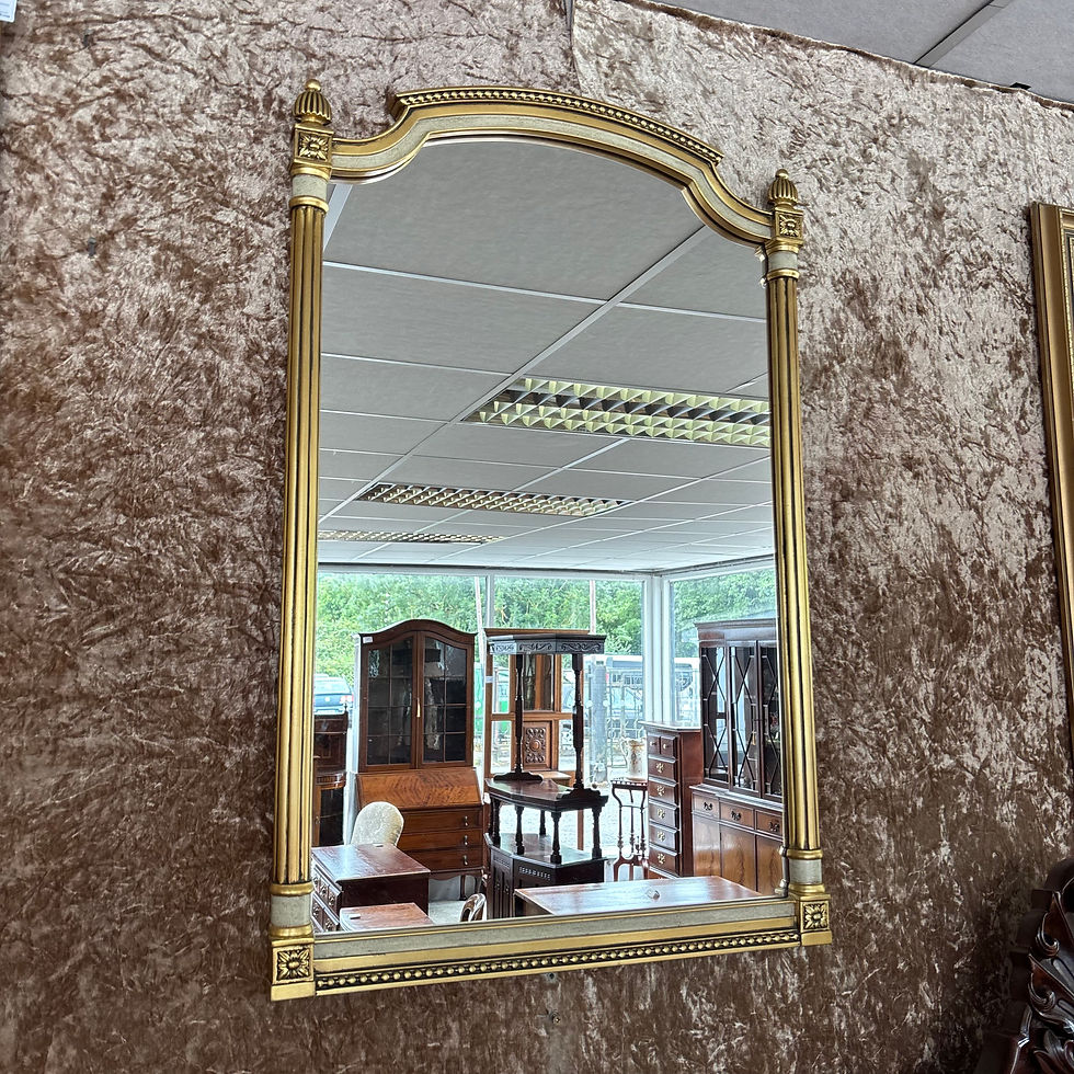 Thumbnail: Louis XVI Style mirror features a delicate giltwood frame with fluted columns