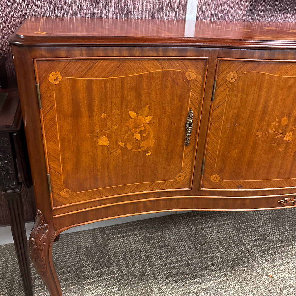Thumbnail: Fabulous rosewood bow fronted four door sideboard