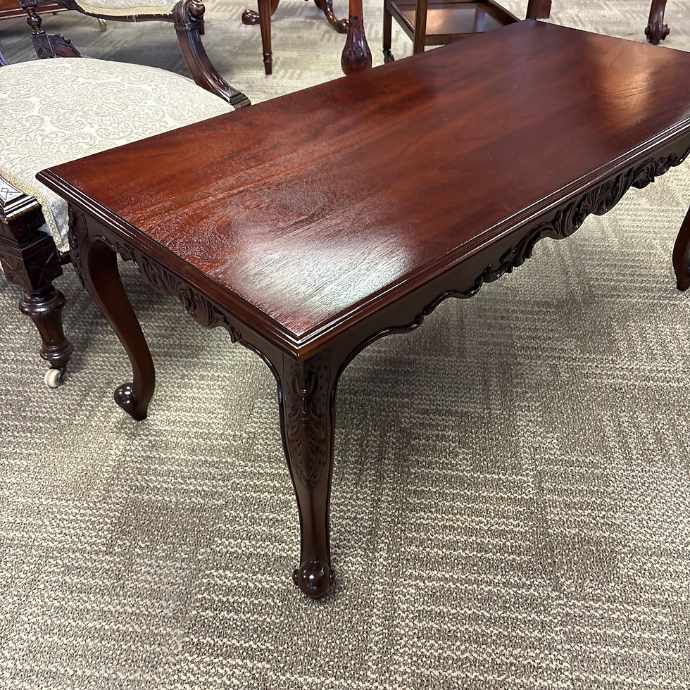 Thumbnail: Beautiful mahogany ornate coffee table