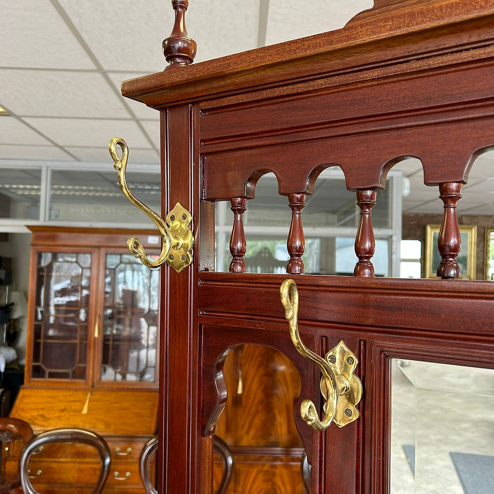 Thumbnail: Victorian mahogany hall stand, likely dating from c. 1880–1900