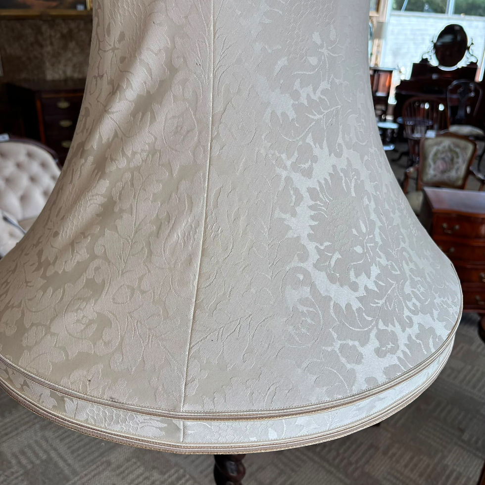 Thumbnail: Victorian mahogany barely twisted floor lamp