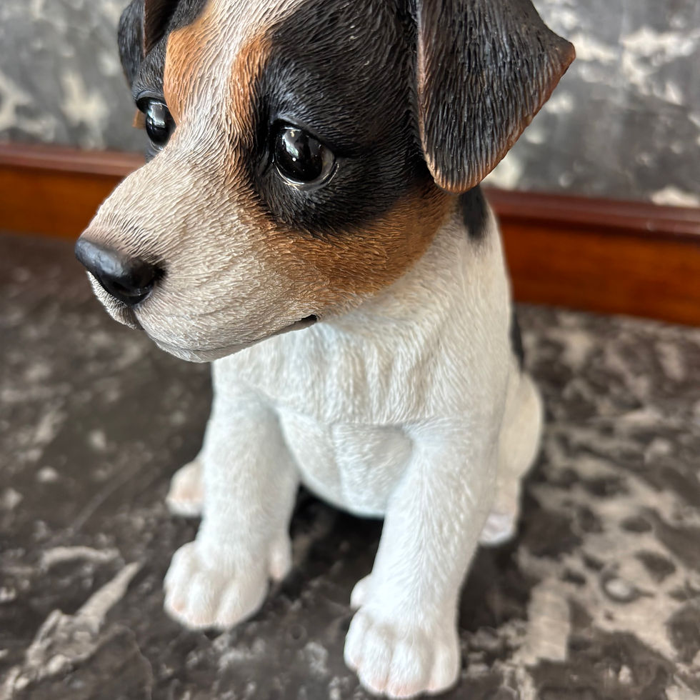 Thumbnail: Jack Russell terrier garden ornament