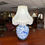 Thumbnail: Chinese porcelain lamp ginger jar base & white shade