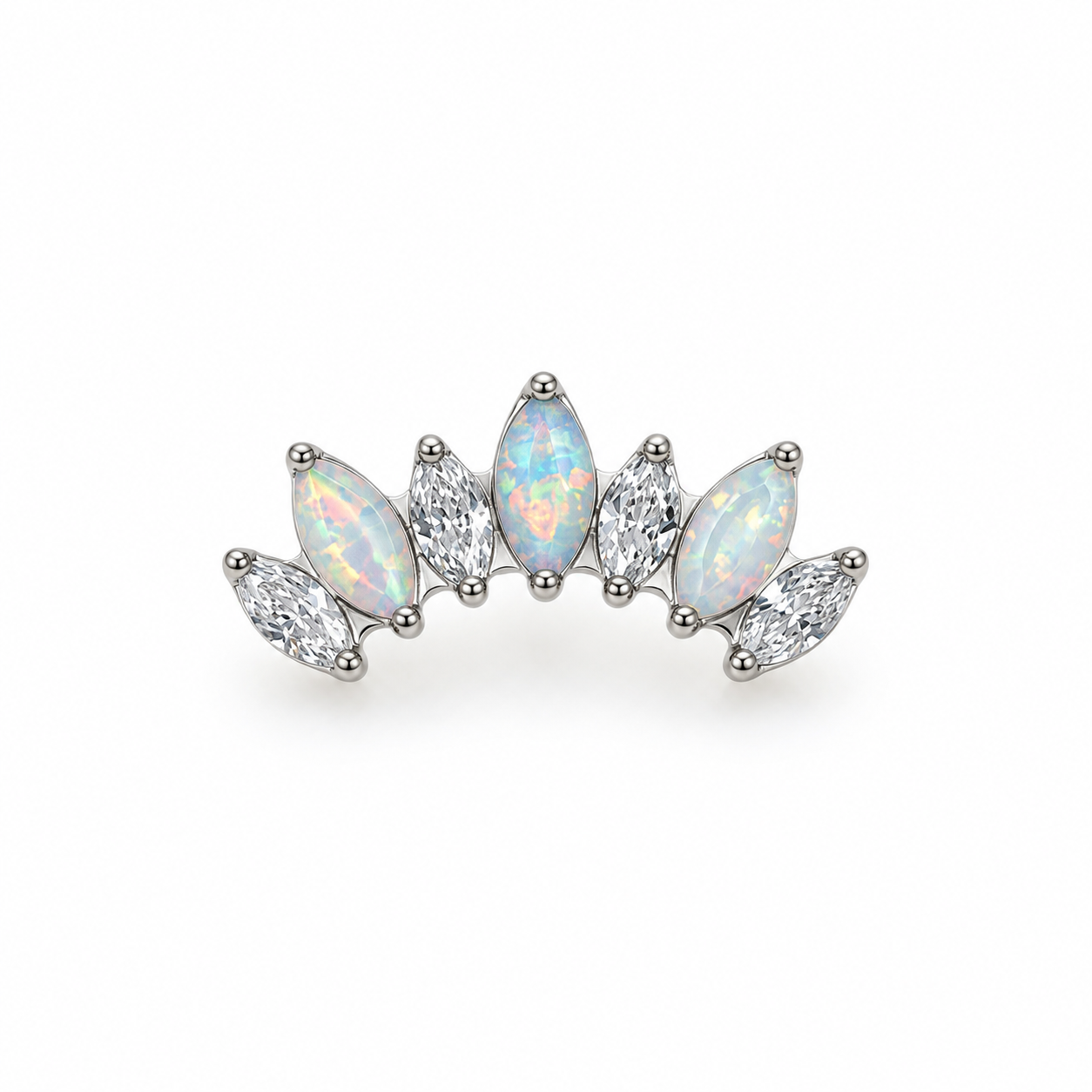 Seven Marquise Crystal Stud
