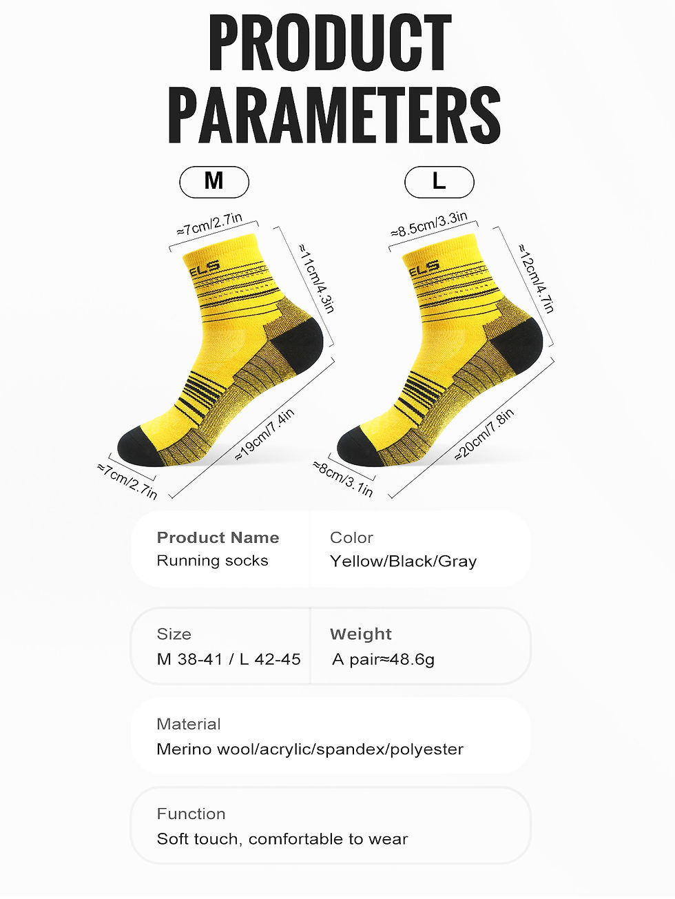 Thumbnail: LupaFlow TrailStride Low – Technical Quarter Hiking Socks