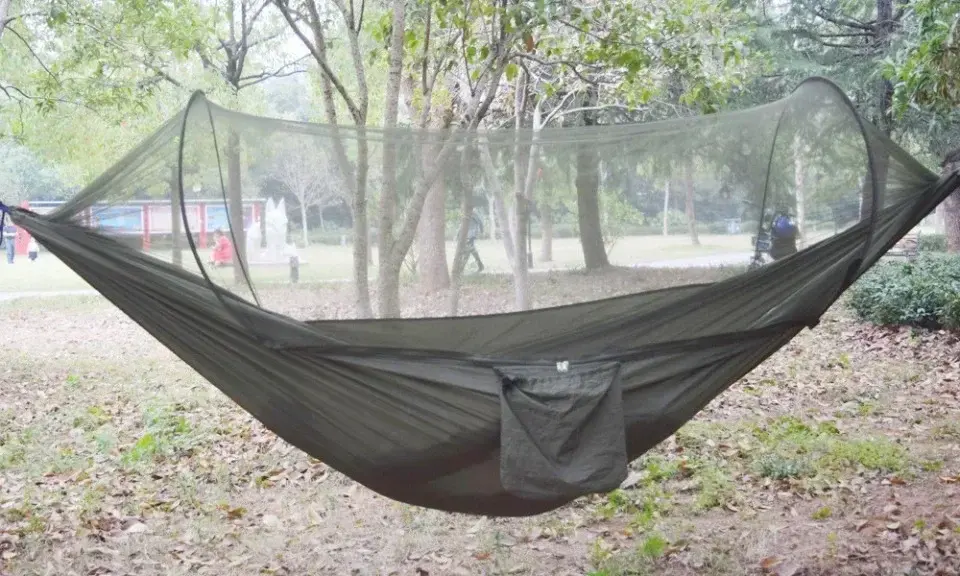 Thumbnail: Reversible Camping Hammock with Mosquito Net