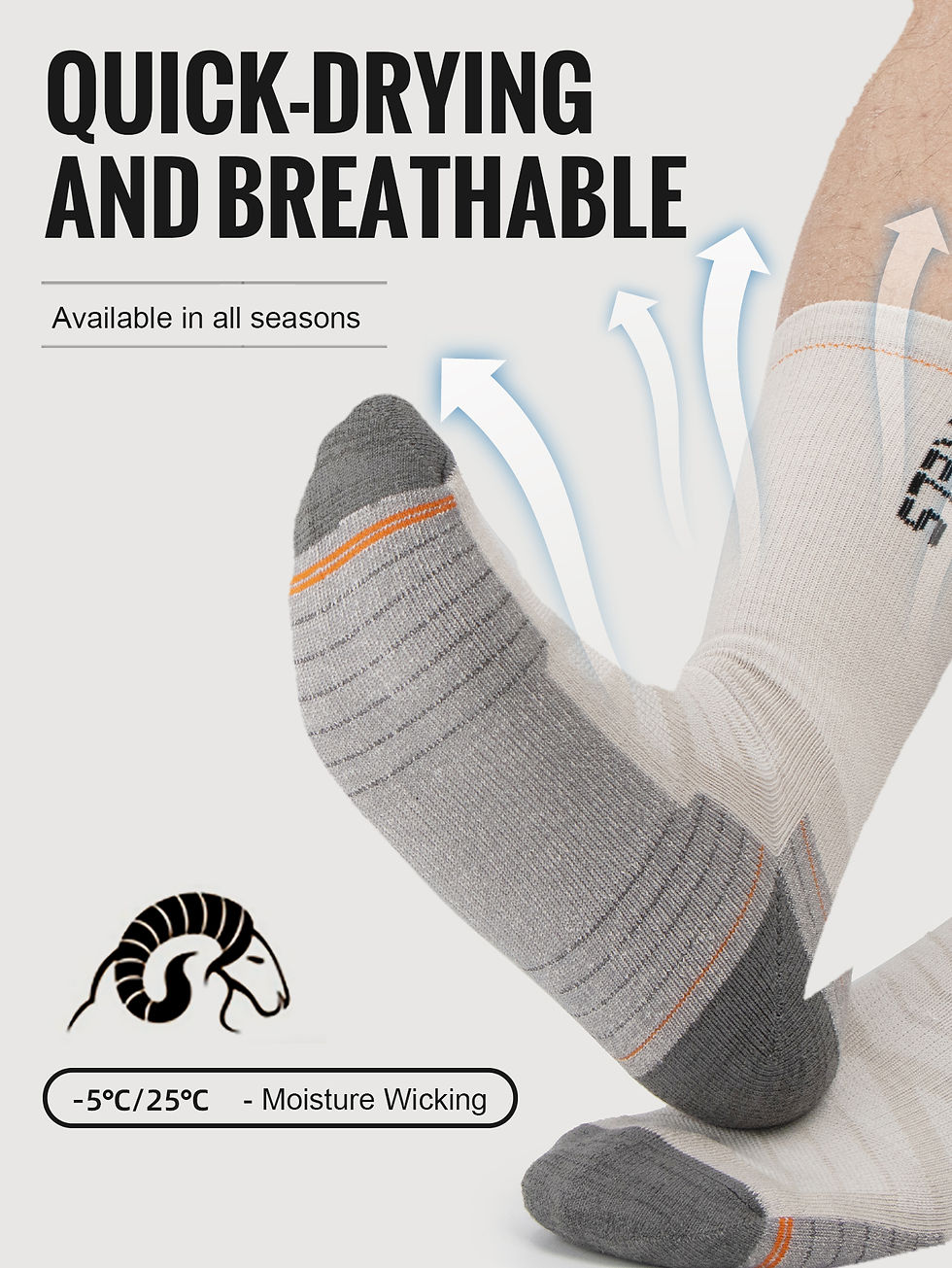 Thumbnail: LupaFlow TrailStride – Premium Technical Hiking Socks