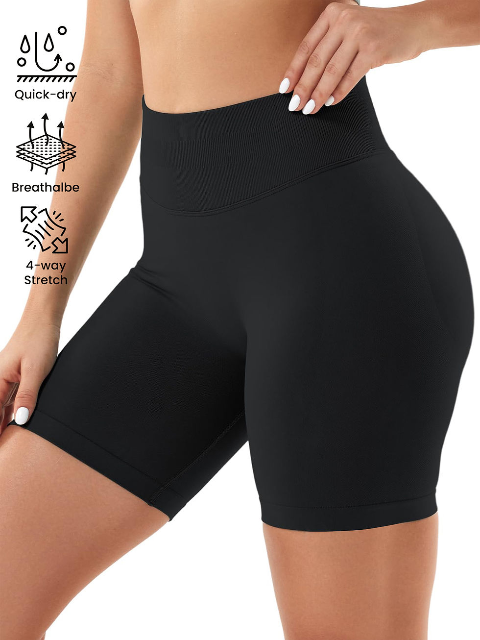 Thumbnail: High stretch hip lifting fitness yoga shorts