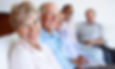 Residents sitting together in a group