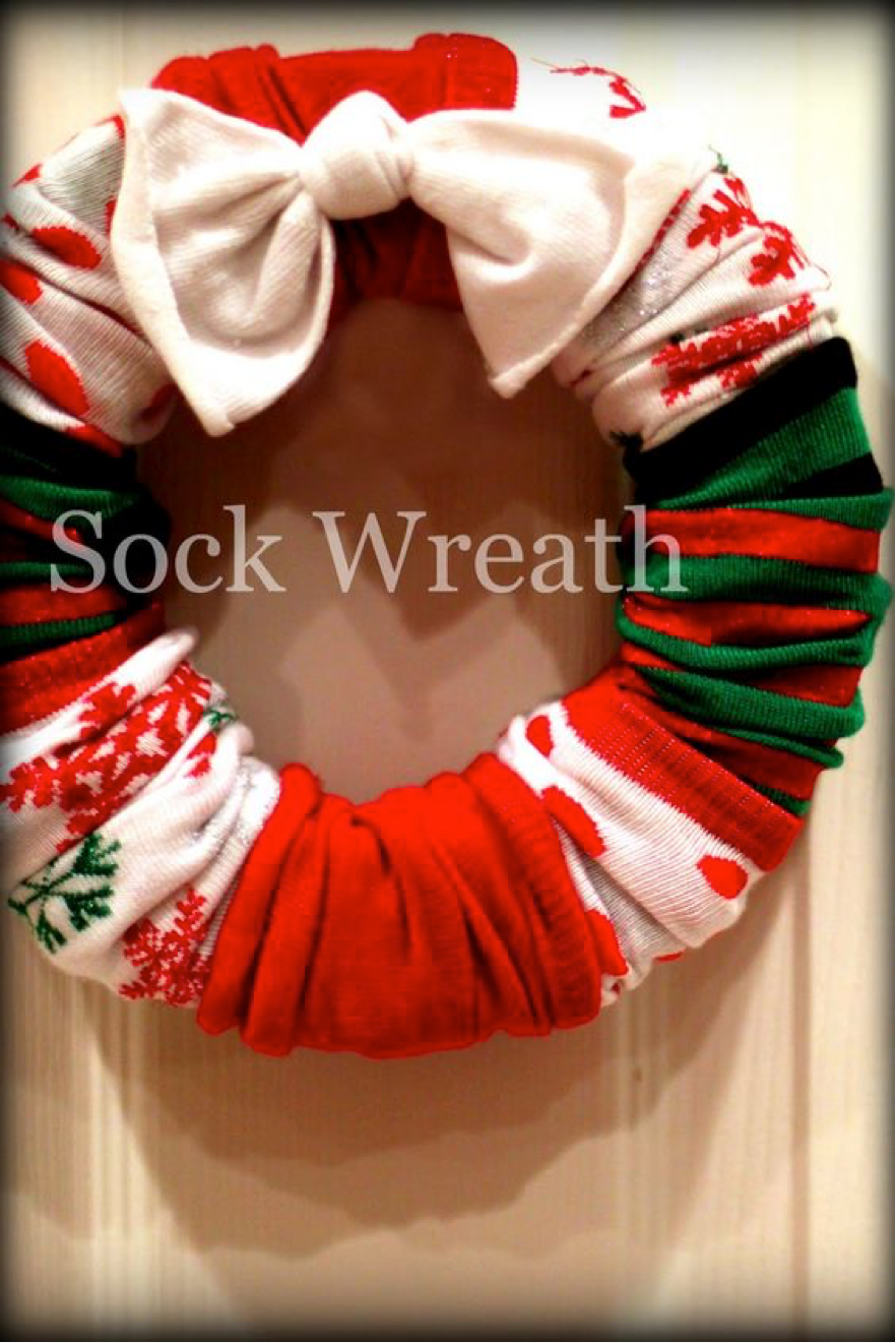 sock wreath