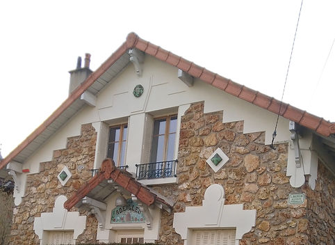 Maison en pierres meulières par l'architecte Léon Bachelin, Viroflay