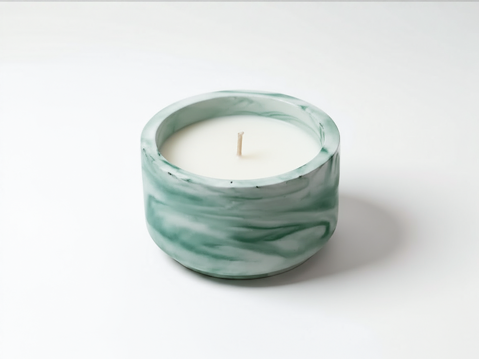 Pistachio Crème Petite Candle top view