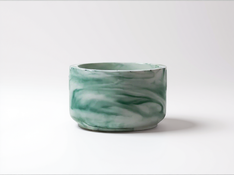 Handcrafted pistachio petite candle with creamy coconut soy wax