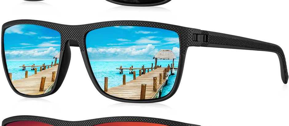 KALIYADI Polarized Sunglasses for Men, Lightweight Sun Glasses with UV Protection for Driving Fishing Golf