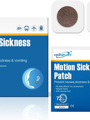 32ct Motion Sickness Patches – Sea Sickness Patches for Cruise, Car, Airplane, and Other Travel – Non-Drowsy, Effective, Lasts 72 Hours