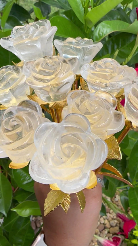 Thumbnail: Clear Quartz Crystal Rose