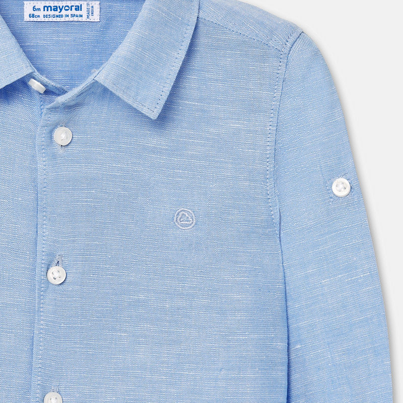 Miniatura: Camicia manica lunga in lino bambino