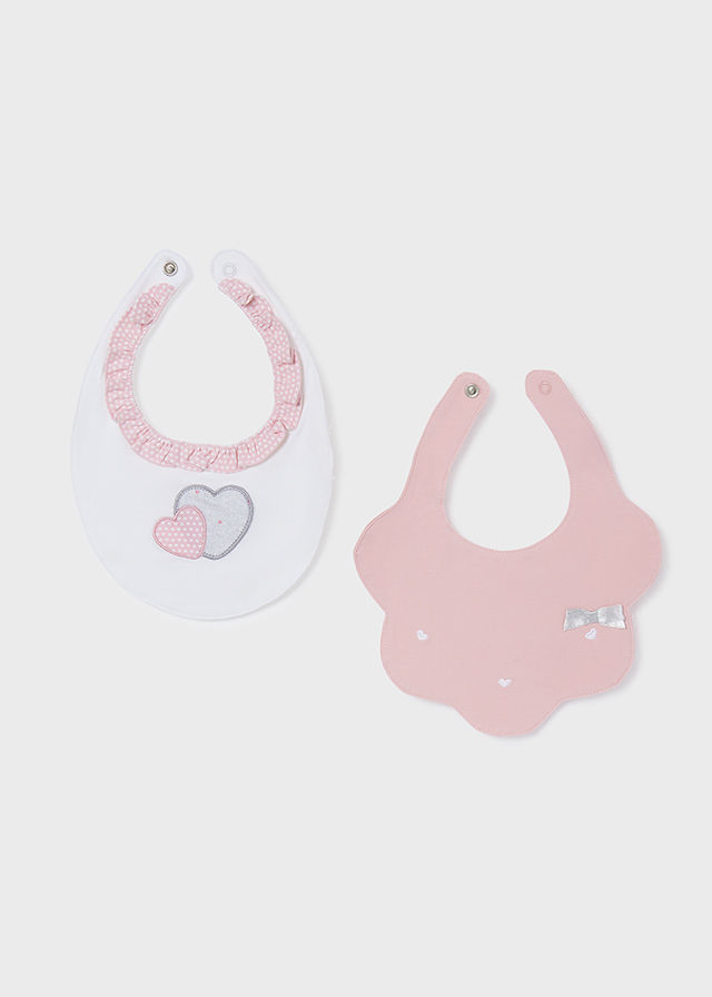 Pack 2 bavaglini cotone sostenibile neonato