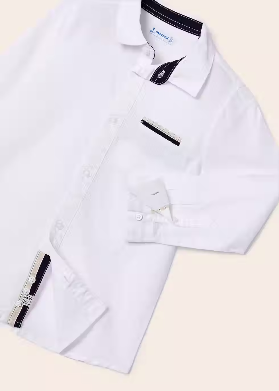 Miniatura: Camicia manica lunga lino bambino