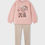 Miniatura: Completo 2 pezzi leggings camoscio bambina