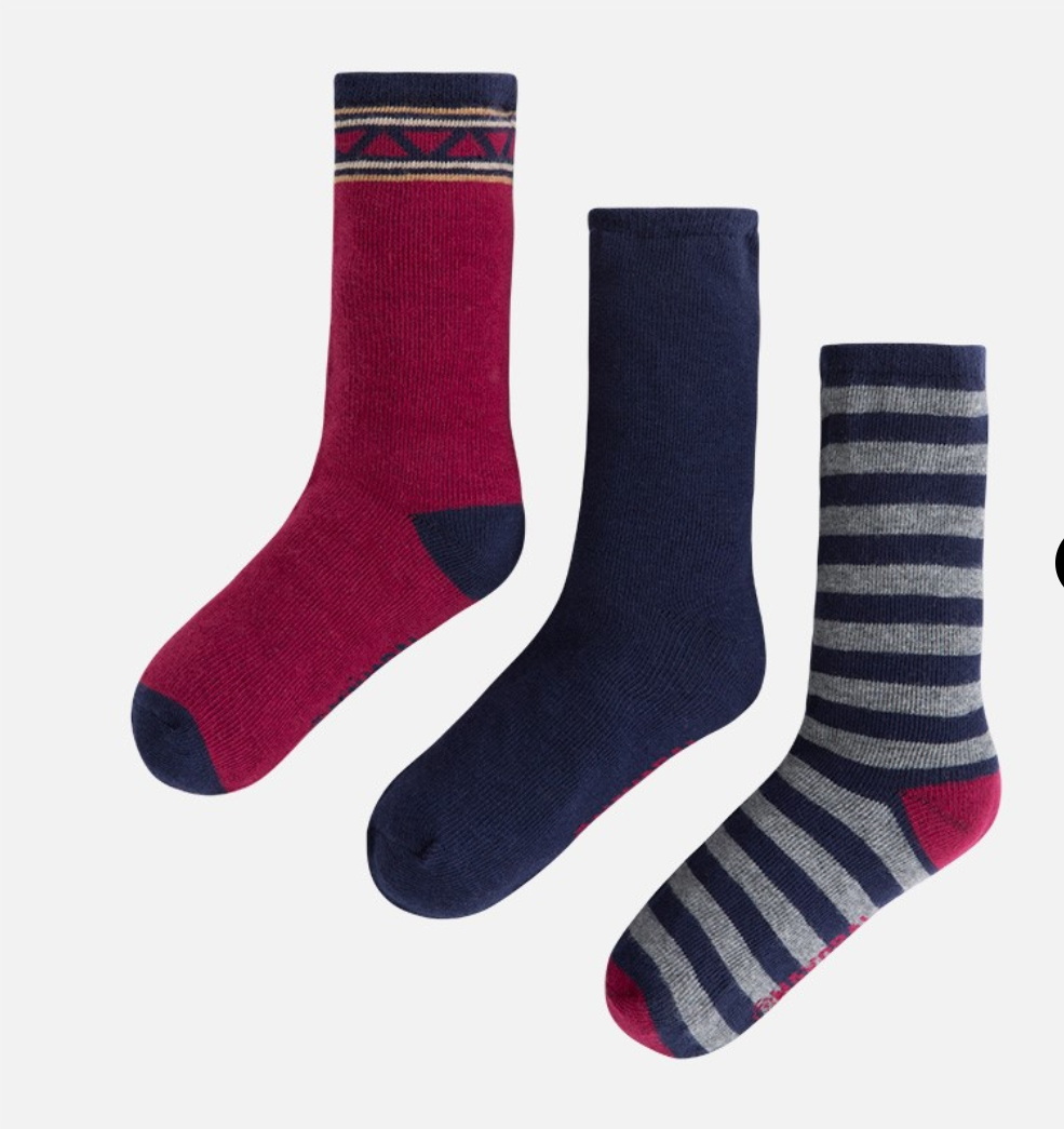 Set 3 calze stampate bambino