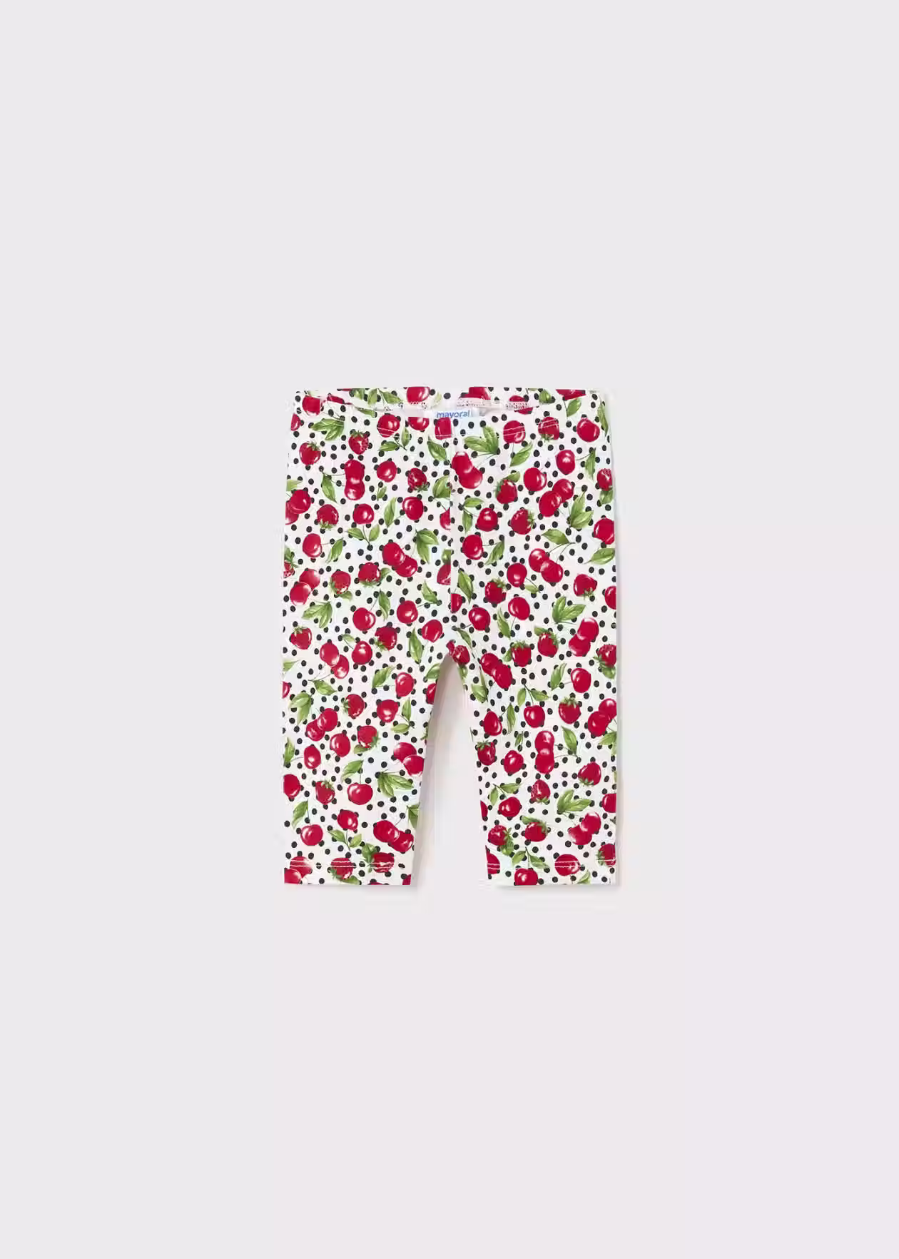 Leggings stampa in cotone sostenibile neonata