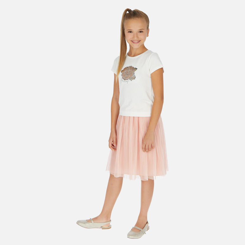 Miniatura: Gonna tulle plissettata ragazza