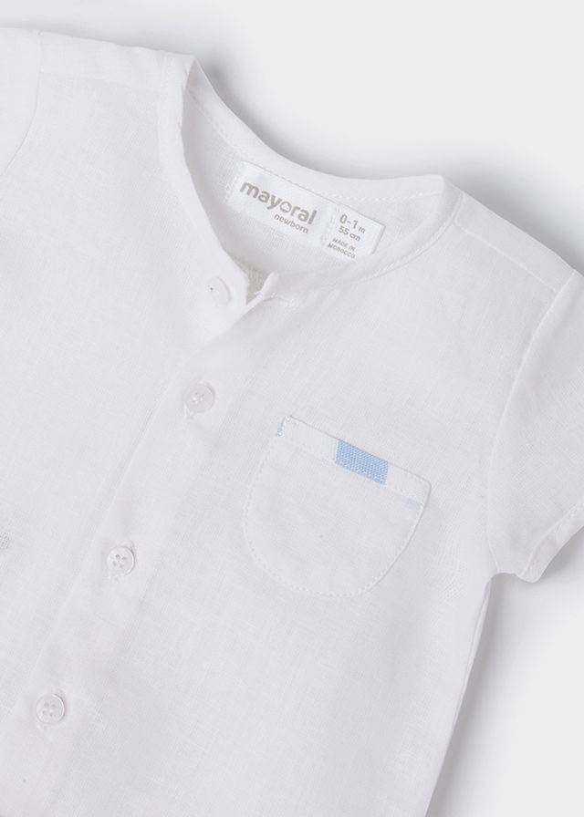 Miniatura: Completo pantaloncino e camicia neonato