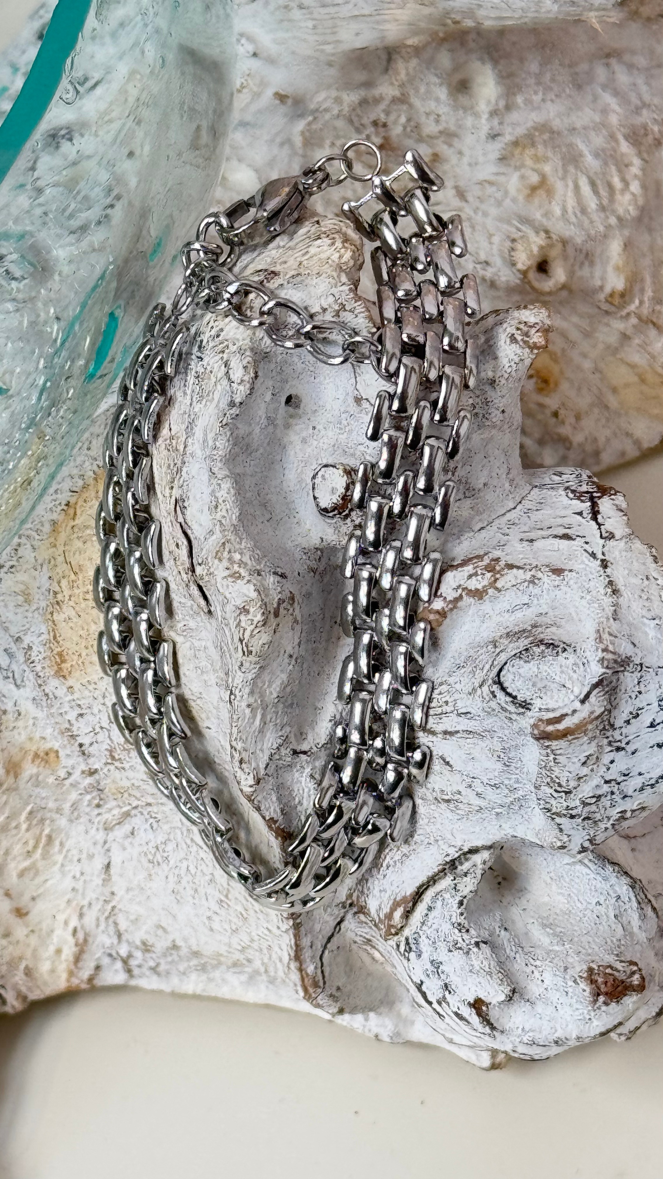 Bracciale a catena acciaio inossidabile 