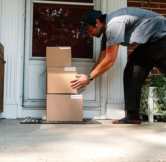 Packages being delivered to your front door