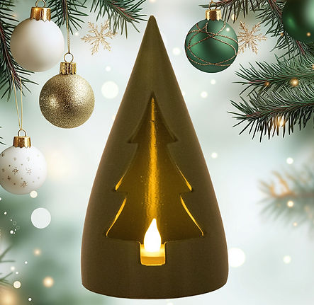 Kerstlantaarn groen met led lichtje.jpeg