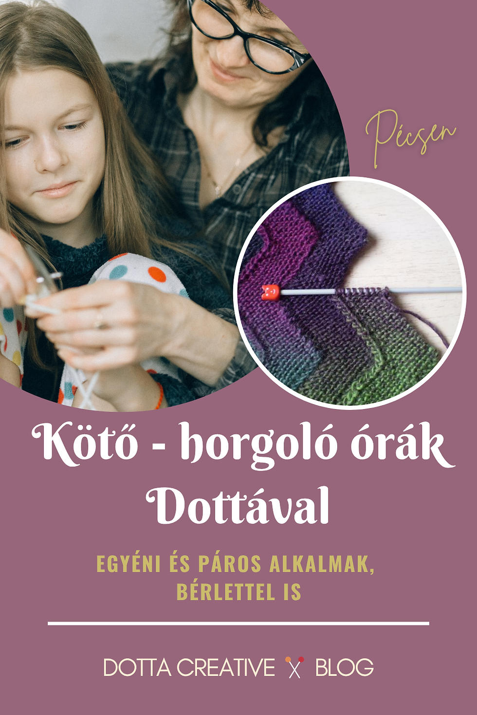 Dotta egyéni horgolás és kötés órák kezdőknek