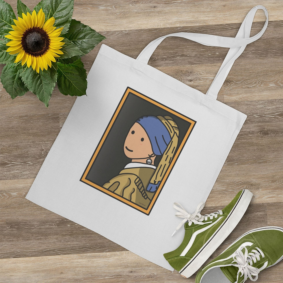 Thumbnail: Girl with the pearl earring Tote Bag