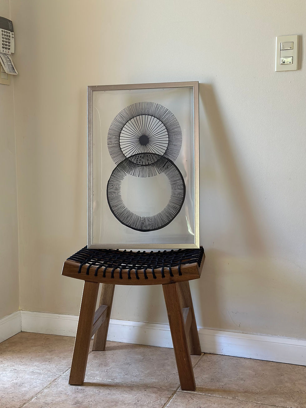 Miniatura: Eclipse de Sol y Mar Calado de 50x40 vertical