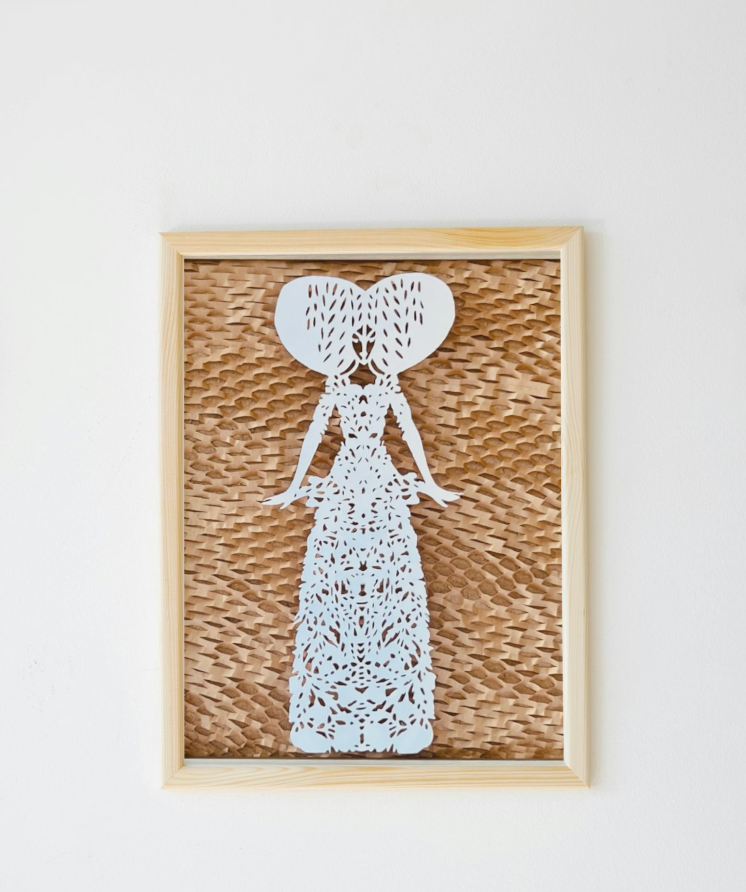 Miniatura: Mujeres a la moda en papel calado version 2 primer plano
