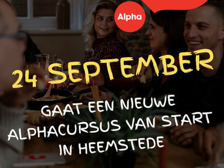 Nieuw Alpha cursus gaat van start