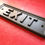 Thumbnail: Railway Style "Exit" Sign Unpainted.