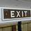 Thumbnail: Railway Style "Exit" Sign Unpainted.